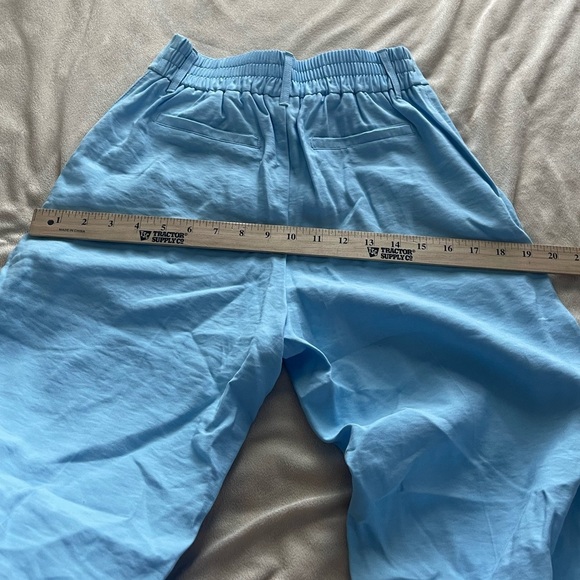 A new day trouser seamed cuffed cotton powdered blue pants - Picture 9 of 10